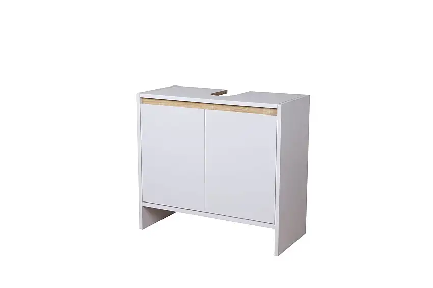 Waschbeckenunterschrank, ca. 60 x 28 x 55 cm - Weiß