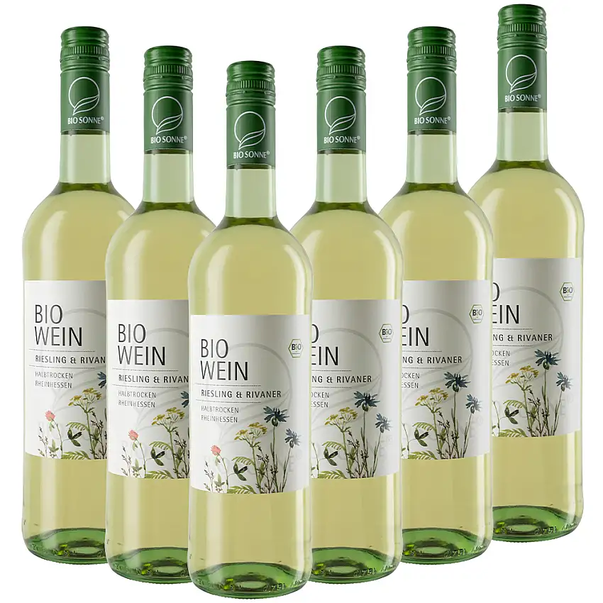 Riesling-Rivaner Rheinhessen halbtrocken 0,75l - 6er Karton