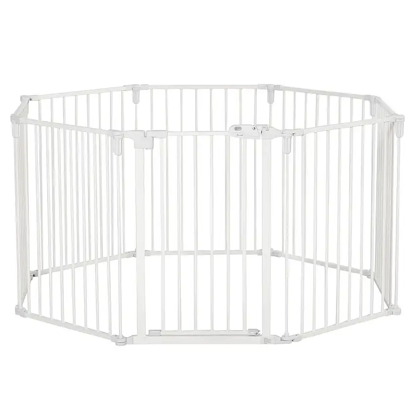 Welpenauslauf Freigehege für Hund mit Tür klappbar flexible 8 Paneele