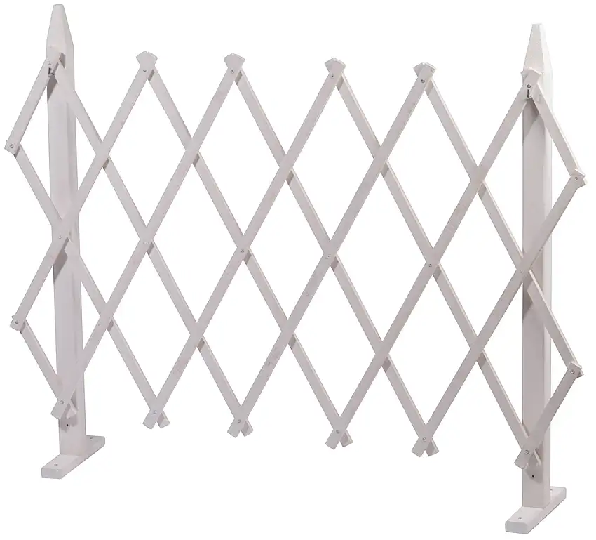 faltbares Rankgitter weiß
