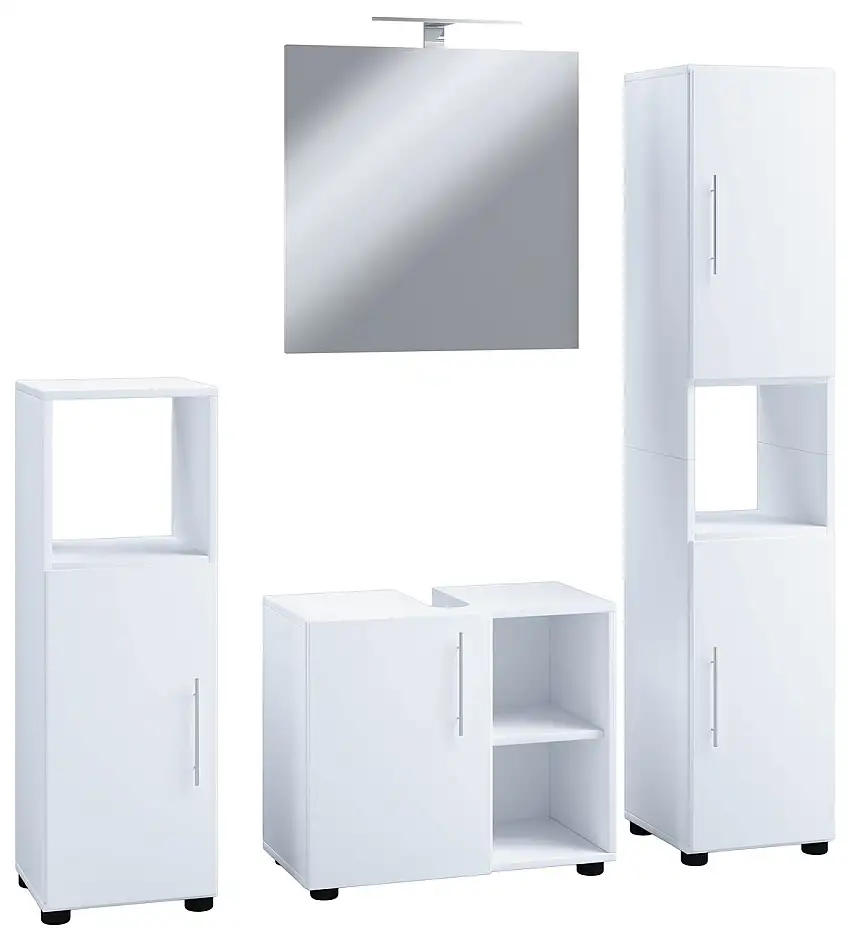 4-tlg. Badmöbelset "Flandu III" Weiß