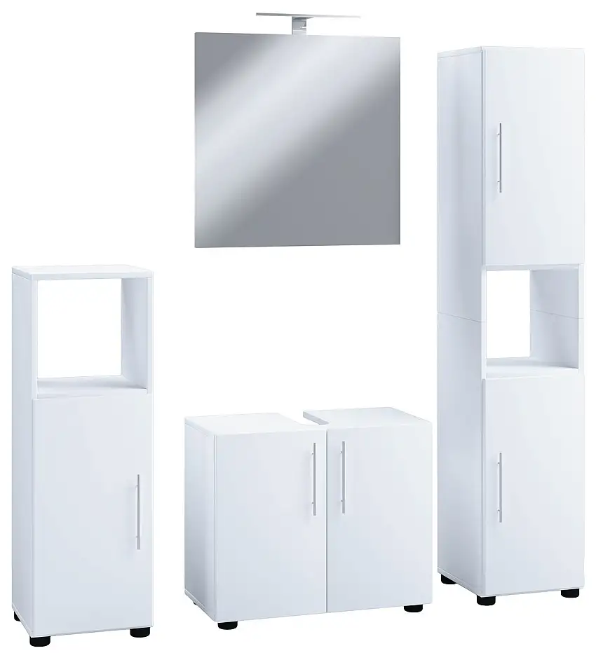 4-tlg. Badmöbelset "Flandu II" Weiß