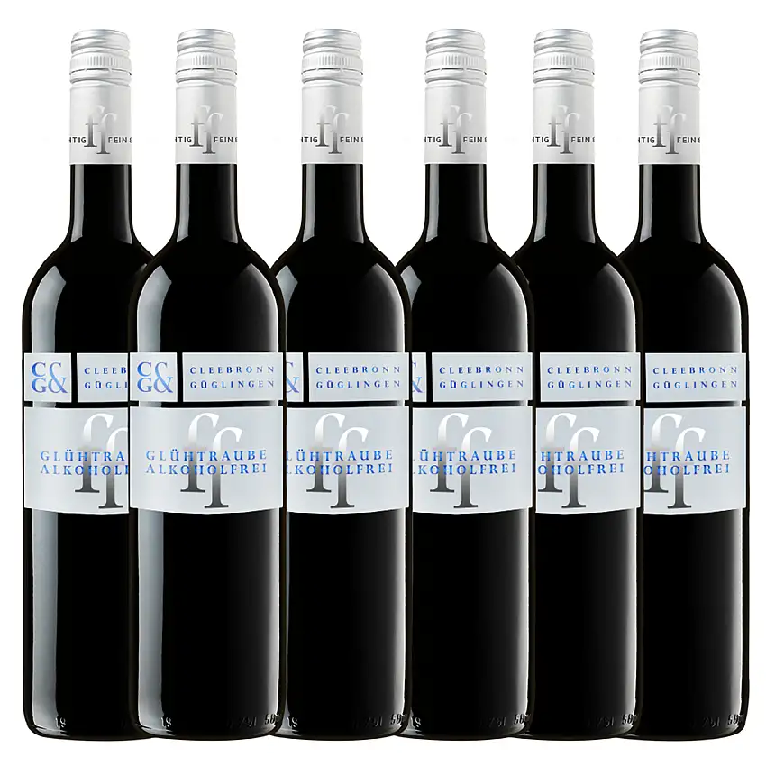 GLÜ "fein & fruchtig" Glühtraube entalkoholisiert 0,75L 6er Karton