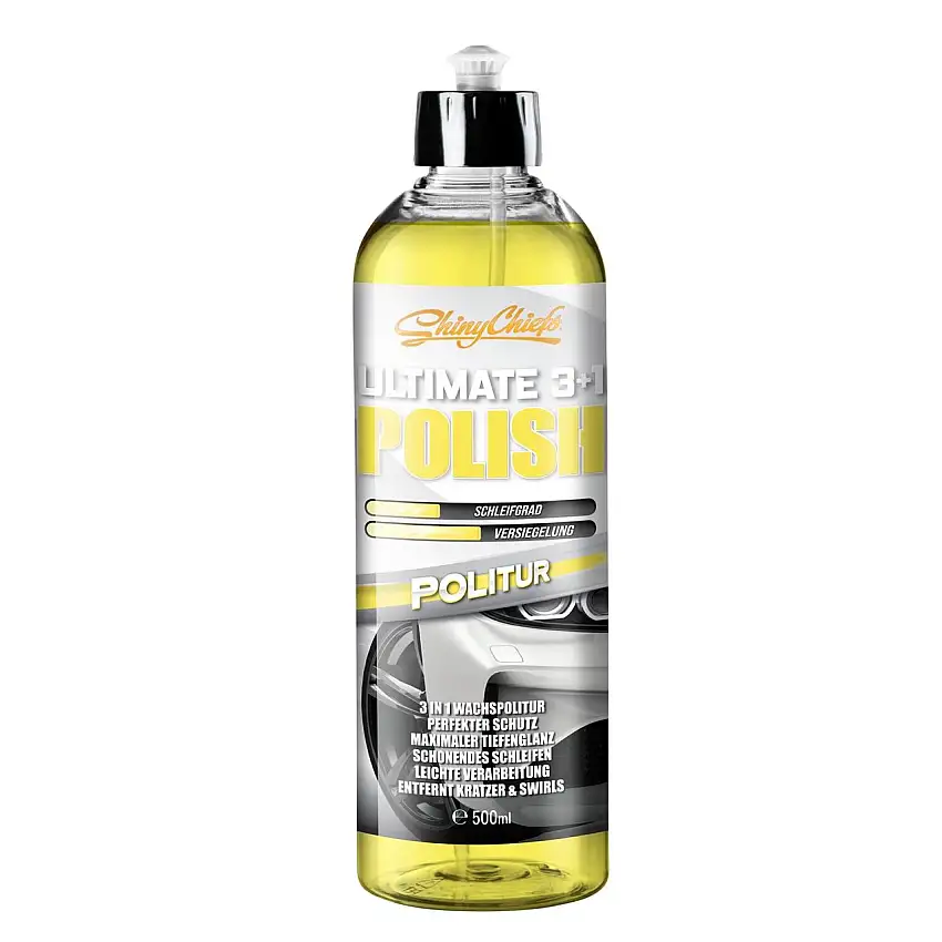 ULTIMATE 3+1 POLISH - Kratzerentferner, Hochglanzpolitur und Versiegelung 500ml