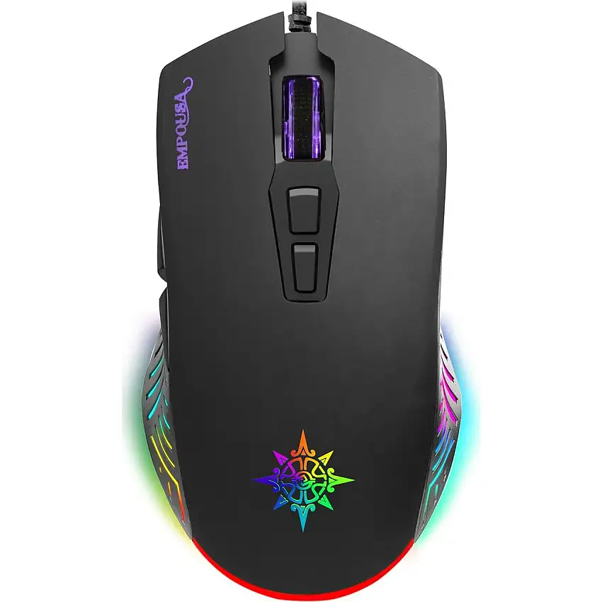 -IMG-309 Empouse RGB Licht Makro Tasten Professional Gaming Maus schwarz
