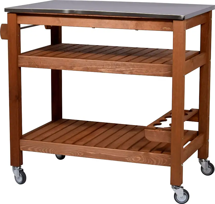 Grilltisch Beistellwagen aus Holz