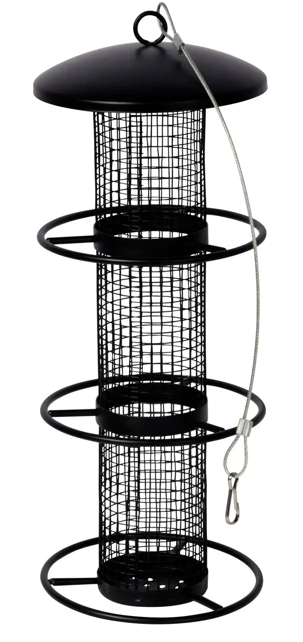 Futtersäule mit 3 Anflugringen