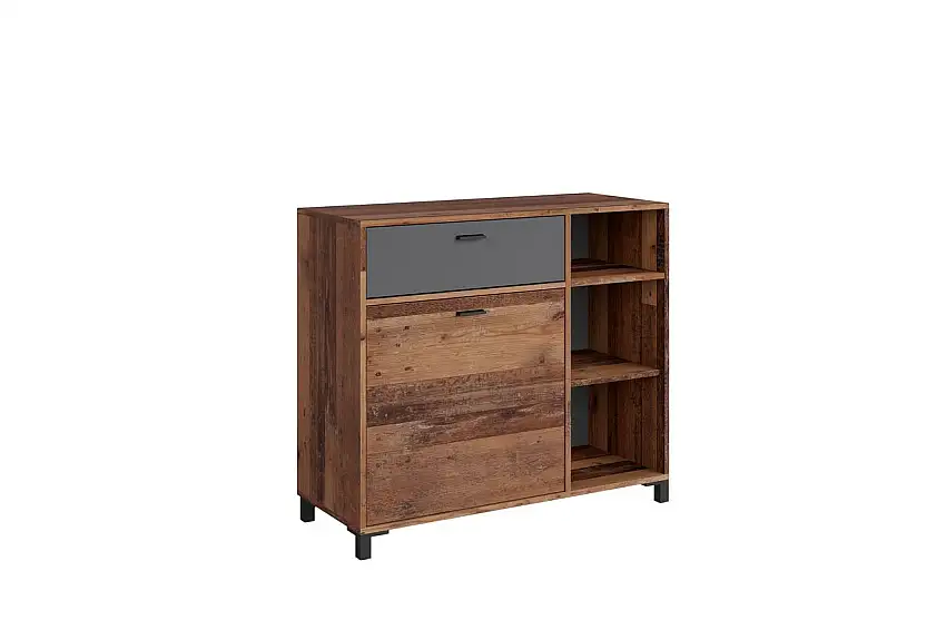 JACKSON Sideboard, Breite 98 cm, Old-Wood-Optik, anthrazit