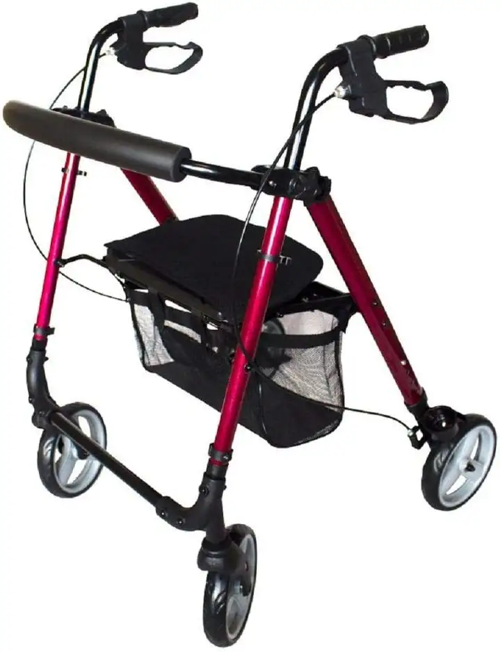 Aluminium Rollator rot AT51112 R