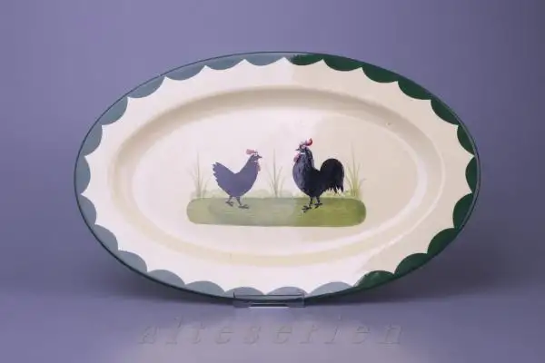 Fleischplatte klein - Zeller Keramik Hahn & Henne