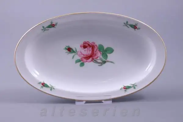 Beilage oval groß - Fürstenberg Alt Fürstenberg Rote Rose 02171