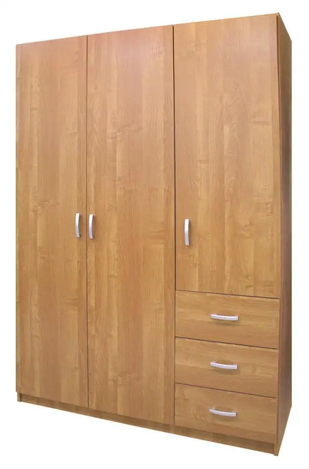 Schlafzimmer - Kleiderschrank, Farbe: Erle - Abmessungen: 200 x 140 x 58 cm (H x B x T)