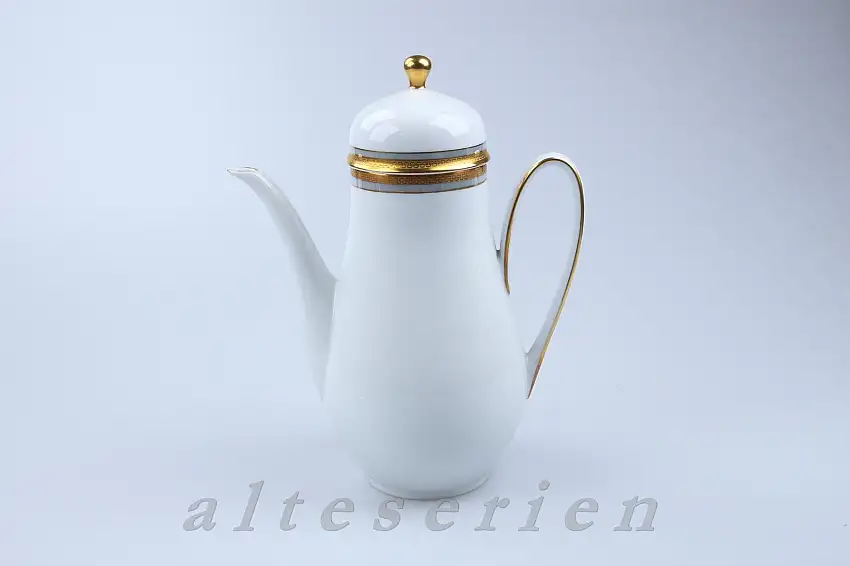 Kaffeekanne - Hutschenreuther Olivia Blauband mit Gold 04875