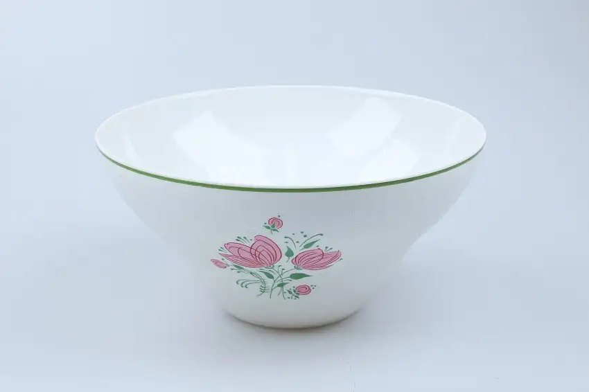 Schüssel mittelgroß - Rosenthal Romanze Blütenset mit Grünem Rand