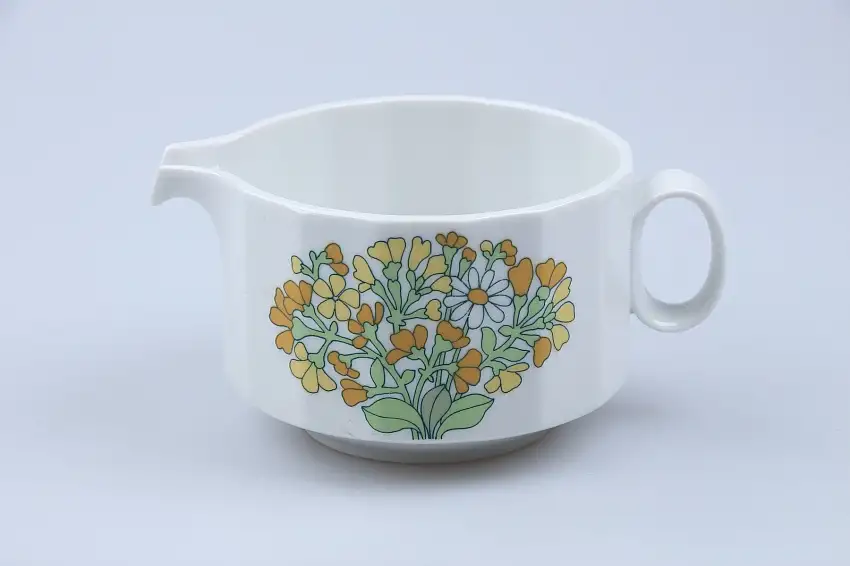 Sauciere ohne Teller - Rosenthal Polygon Blumen gelb orange