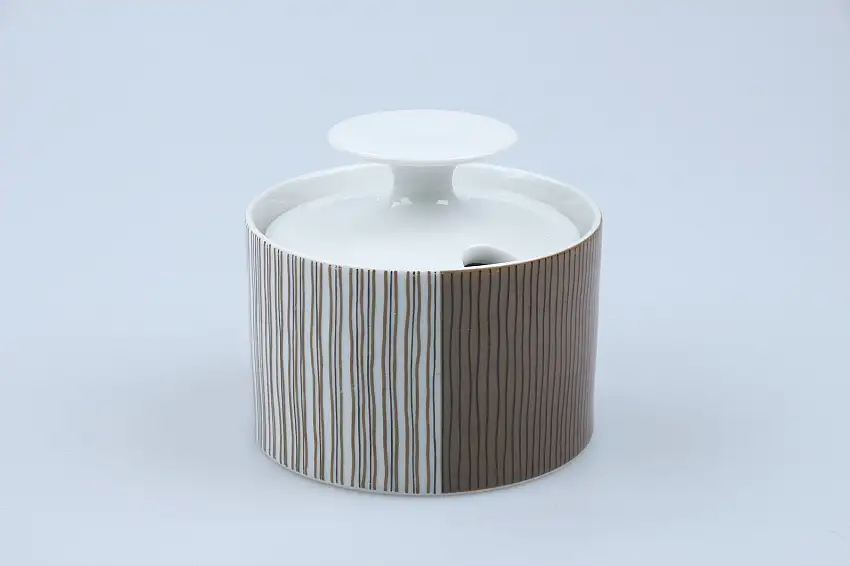 Konfitürendose - Thomas Medaillon Gitter braun