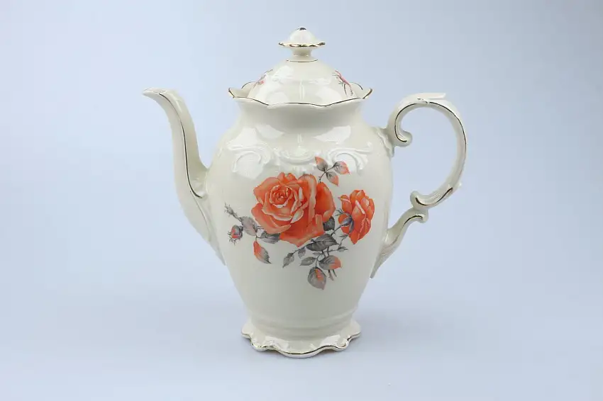 Kaffeekanne groß - Schumann Rose Orange 01924