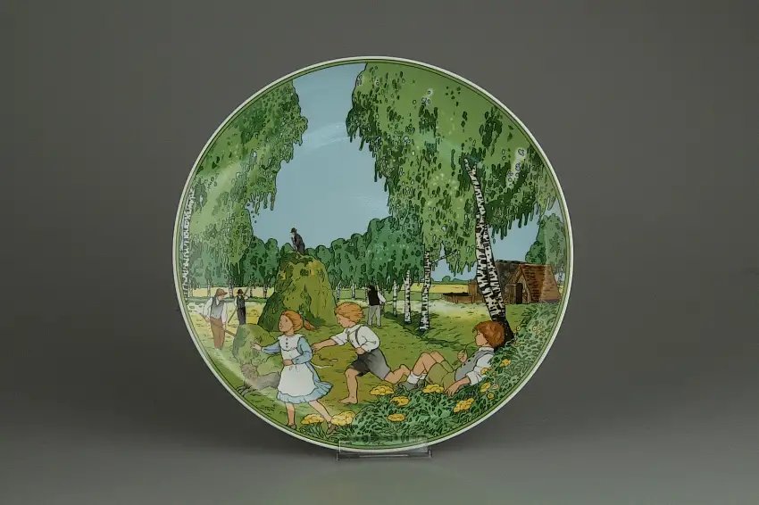 Wandteller : Heuernte - Villeroy & Boch Heinrich Deutsche Krebshilfe E.V.