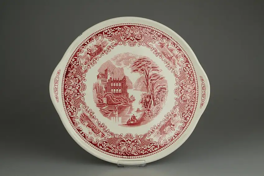 Tortenplatte - Royal Sphinx Maastricht Old England - rot