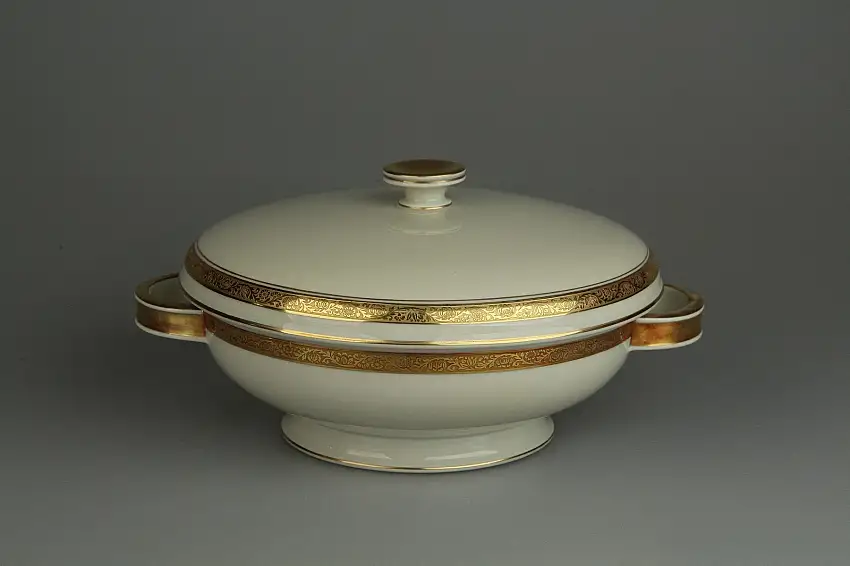 Ragout / Terrine - Rosenthal Winifred Goldene Blumenbordüre 3031