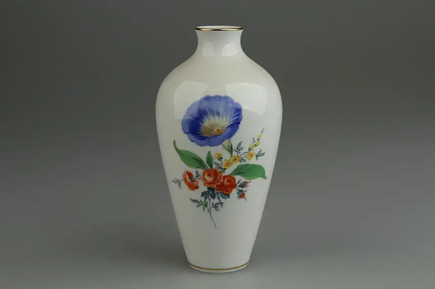 Vase Blumenbouquet - Meissen Einzelstücke