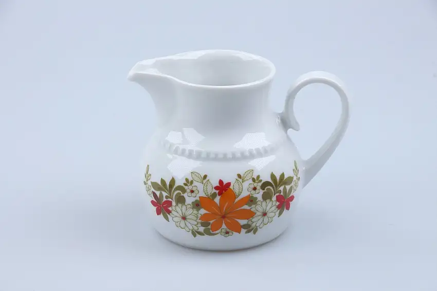 Milchkännchen - Eschenbach Venedig Perlrand Retro Blumenmuster