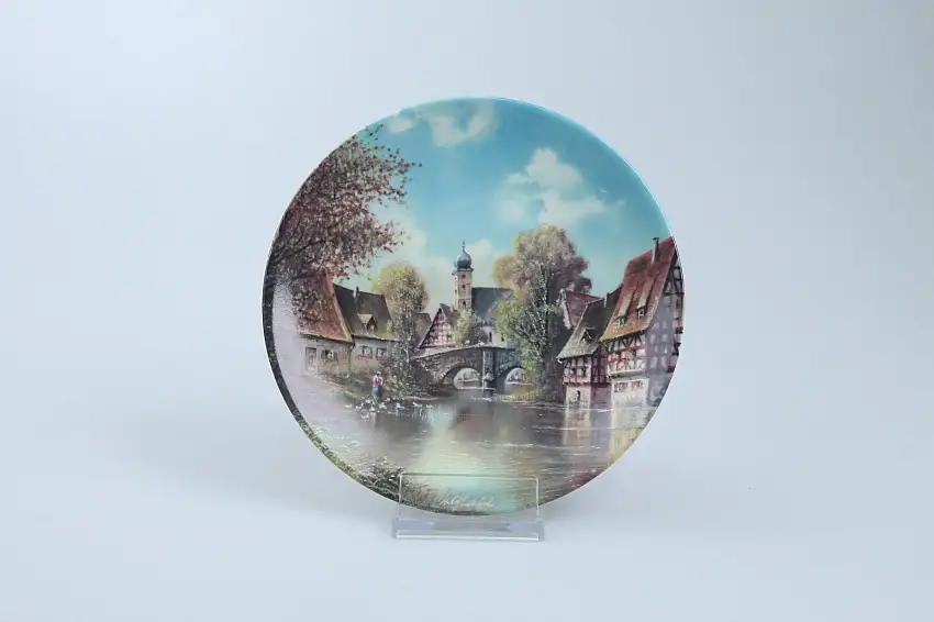 An der alten Brücke - Bradex - deutsche Romantische Dorfansichten