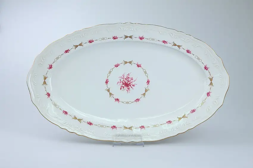 Fleischplatte groß - Royale Limoges Nohant 15851 Rose Lizy