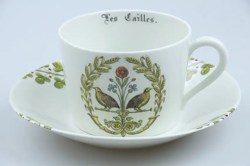 Frühstückstasse mit Untere Les Cailles - Porcelaine d´Auteuil Chambord