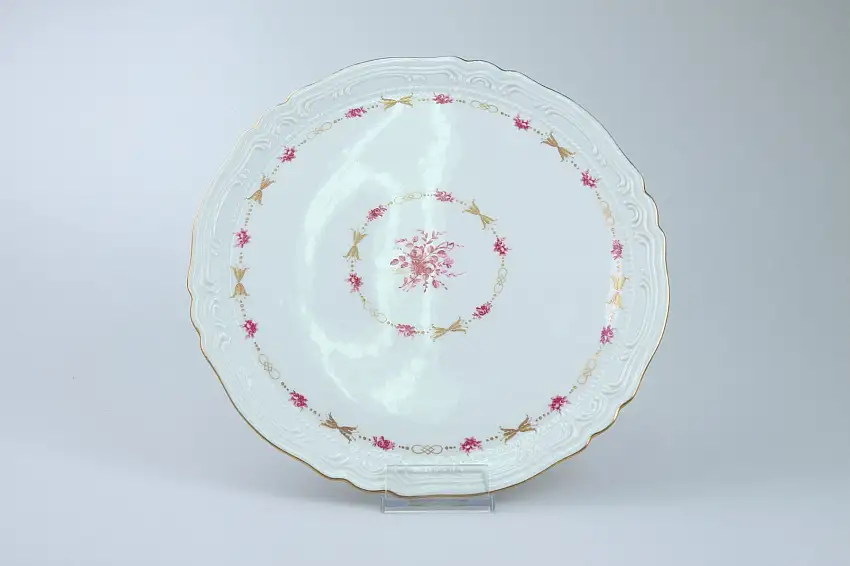 Tortenplatte - Royale Limoges Nohant 15851 Rose Lizy