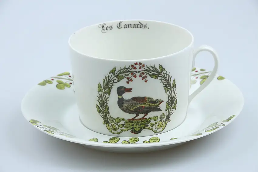 Kaffeetasse mit Untere Les Canards - Porcelaine d´Auteuil Chambord