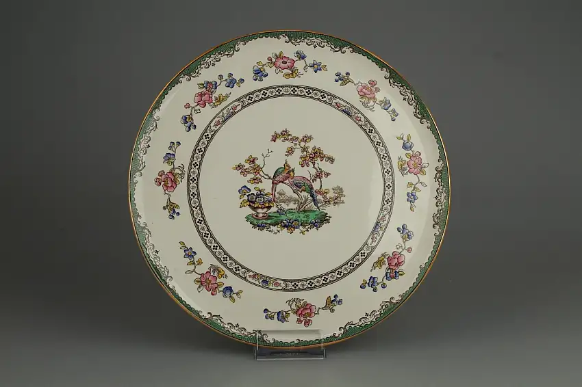 Tortenplatte - Spode Copeland Eden mit Goldrand