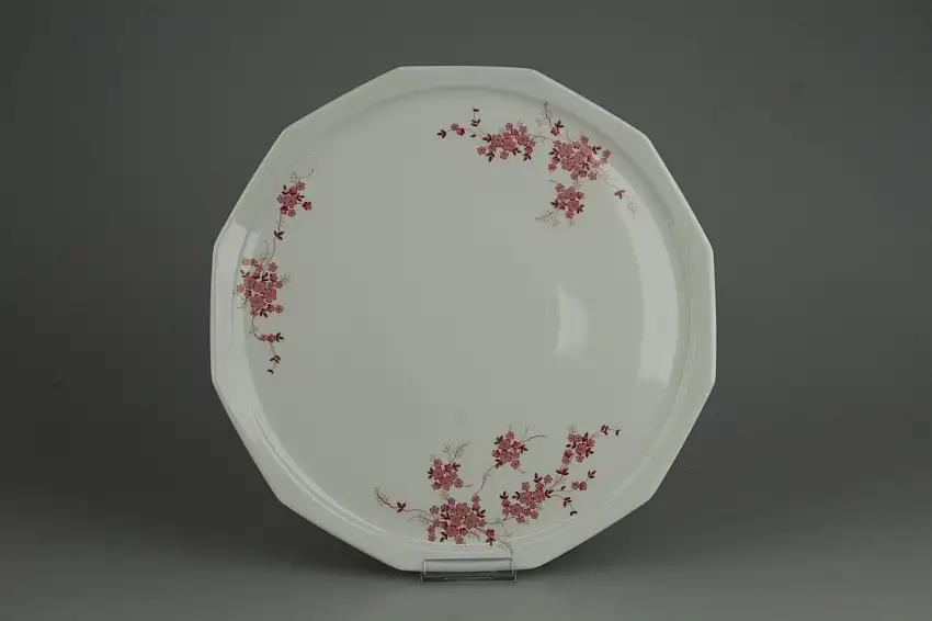 Tortenplatte - Winterling Kirchenlamitz Florida Rosa Blütenranke