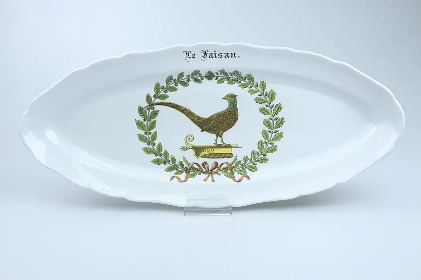 Fischplatte groß Le Faisan - Porcelaine d´Auteuil Chambord