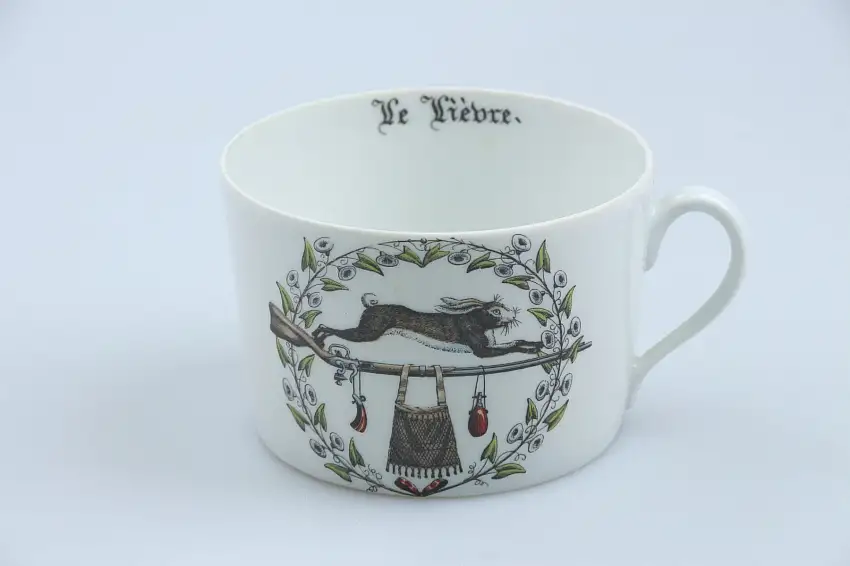 große Kaffeetasse Le Lièvre - Porcelaine d´Auteuil Chambord