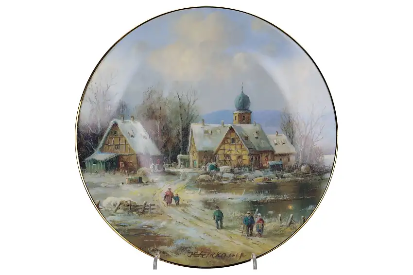 Zur Abendandacht 2001 - Hutschenreuther Weihnachtliche Landschaften