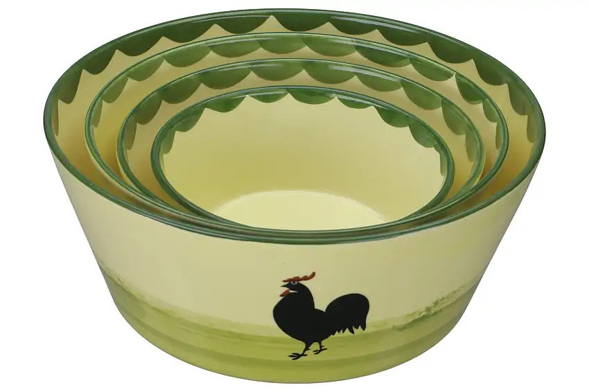 4-teiliges Schüsselset - Zeller Keramik Hahn & Henne