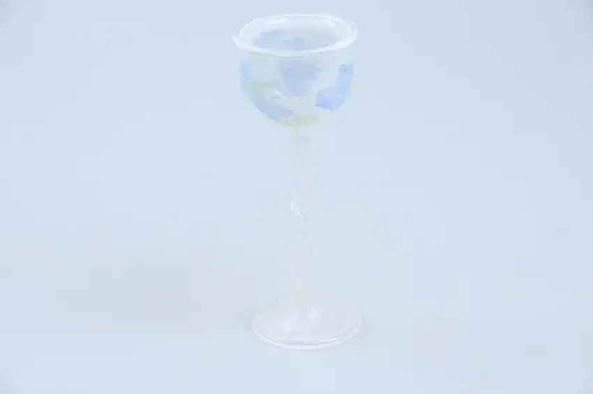 kleine Kopfvase weiß UNIKAT - Unbekannter Hersteller Mundgeblasenes