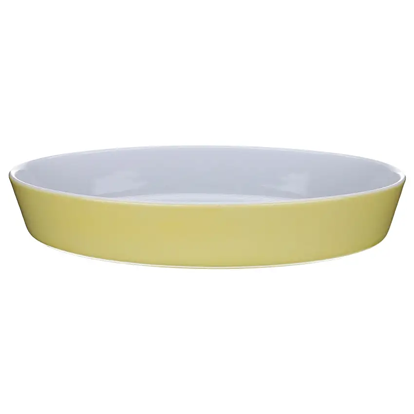 Auflaufform oval groß - Arzberg Tric Hellgelb