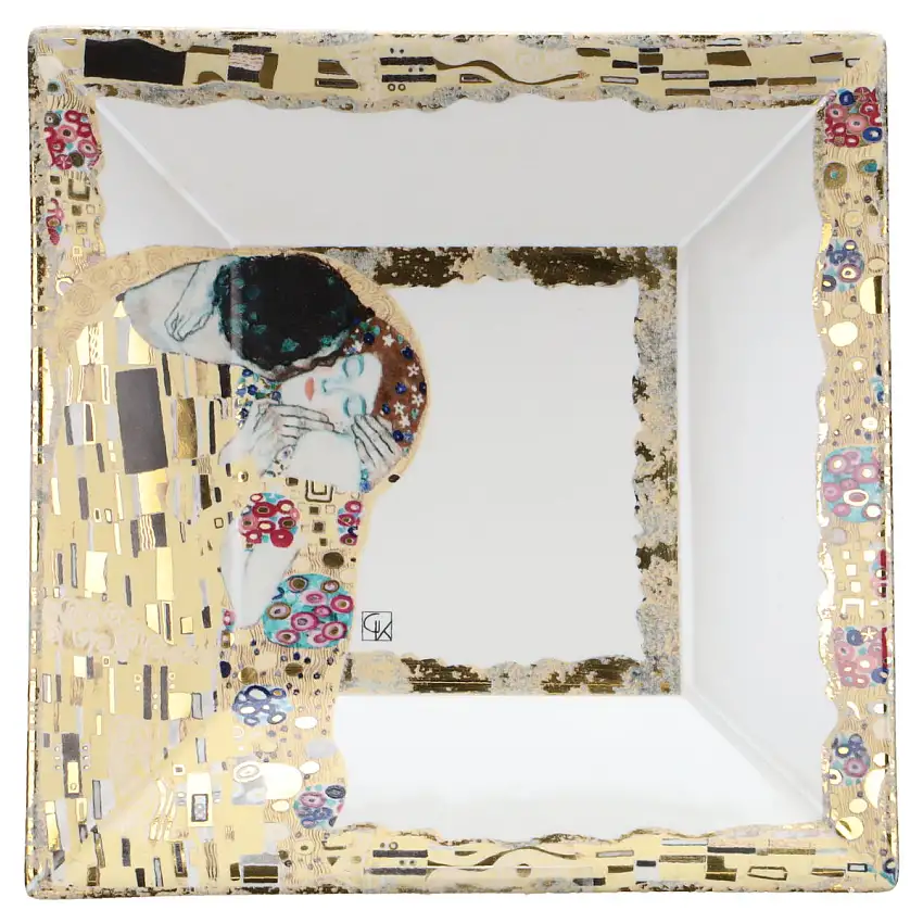 Zierschale quadratisch Der Kuss - Bradford Editions Gustav Klimt