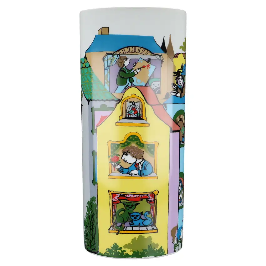 Zylindervase groß Modell 3085 Liebesgeflüster - Rosenthal Künstlerporzellan Björn Wiinblad