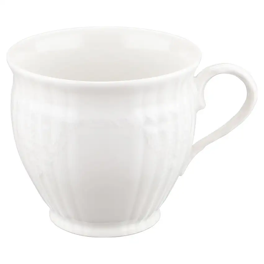 Kaffeetasse - KPM Berlin Rocaille II.Wahl altweiß