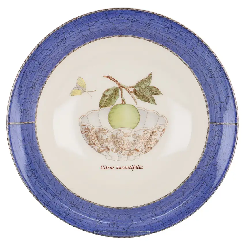 Salatschale blau - Citrus aurantifolia - Wedgwood Sarah's Garden