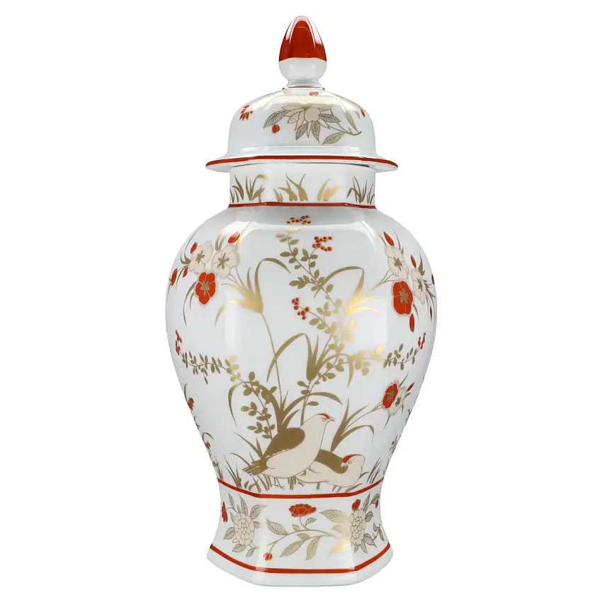 Deckelvase groß - Heinrich Mikado