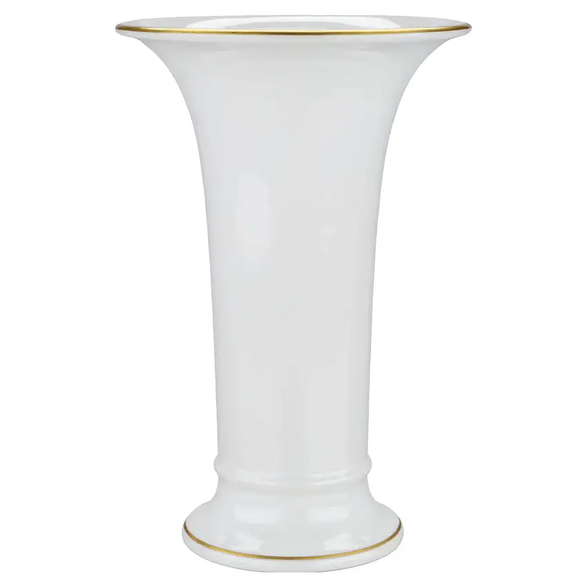 Trichtervase mit Goldrand - KPM Berlin Vasen / Dekoartikel