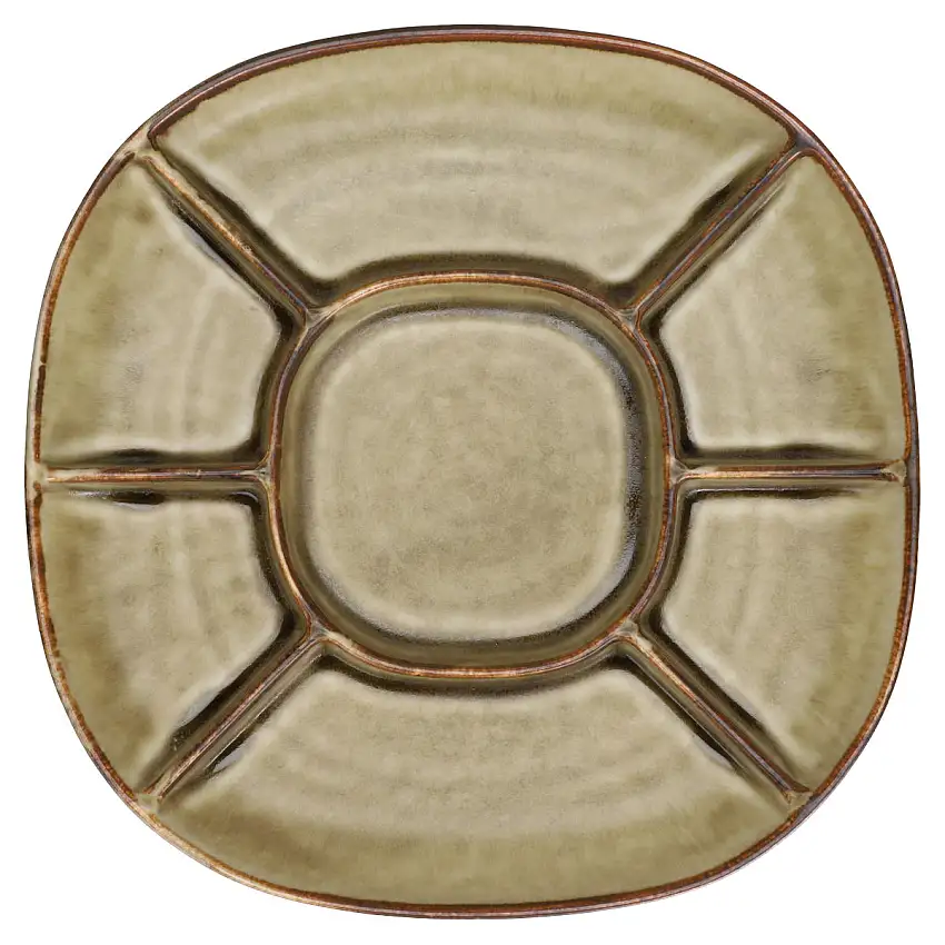 Beilagenschale 7-Facheinteilung - Miropa Langenthal Schweiz Aristo Savannah Sahara