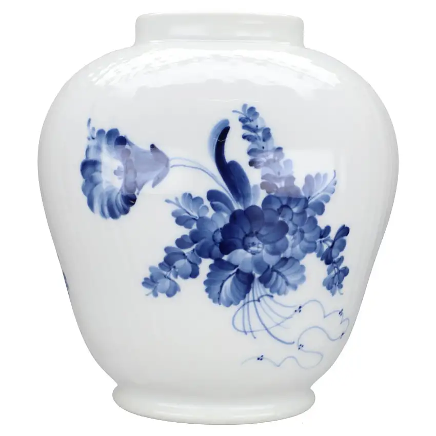 Deckelvase Modell groß 1791 ohne Deckel - Royal Copenhagen Blaue Blume geschweift  I. Wahl