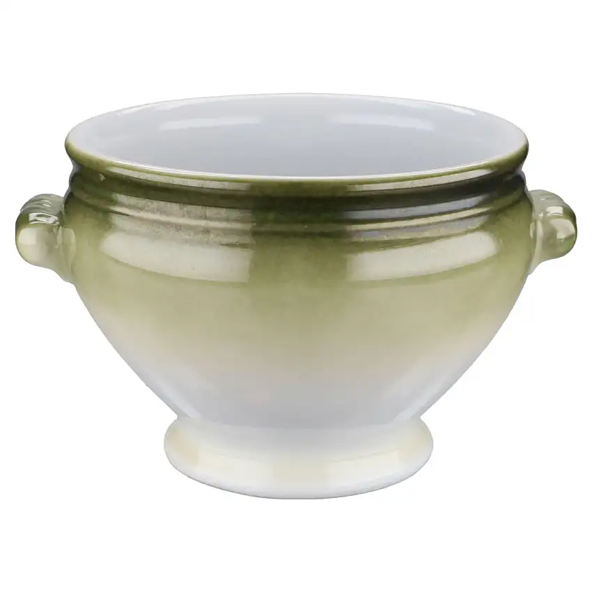 Zwiebelsuppen- Obertasse - Miropa Langenthal Schweiz Aristo grün Korfu