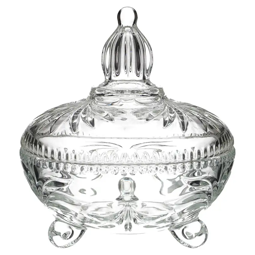 Bonbonniere Deckeldose - Unbekannter Hersteller Obstdekor Relief