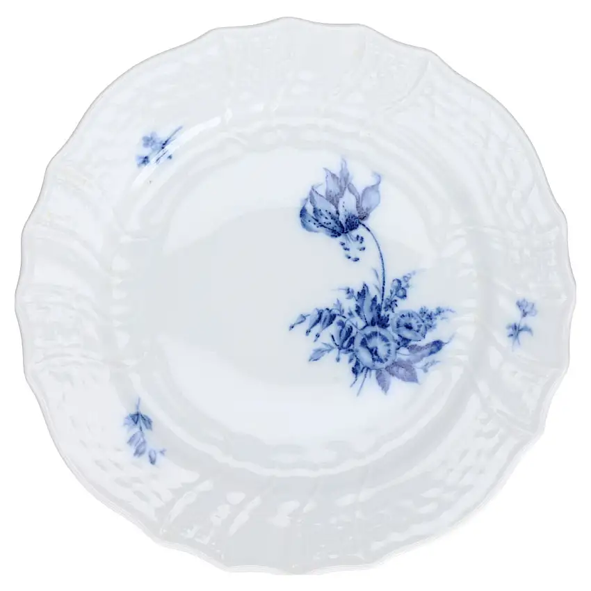 Kuchenteller - Hutschenreuther Dresden Blaue Blume